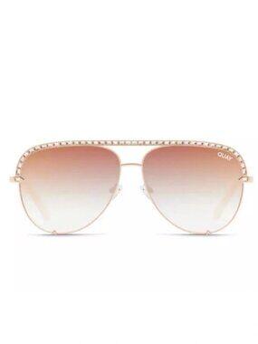 QUAY High Key Bling XL - Rose Gold Frame / Copper Fade Lens - NWT